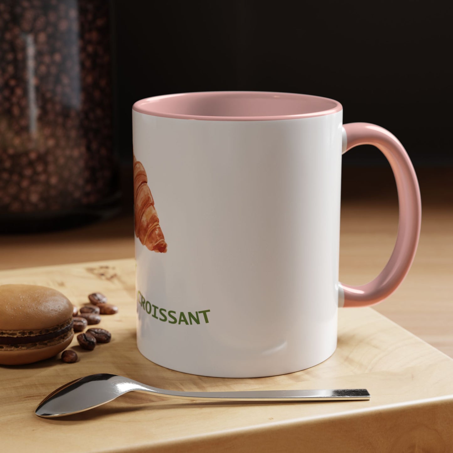 Croissant Mug — Cute Pastry Accent Ceramic Mug (11/15 oz)