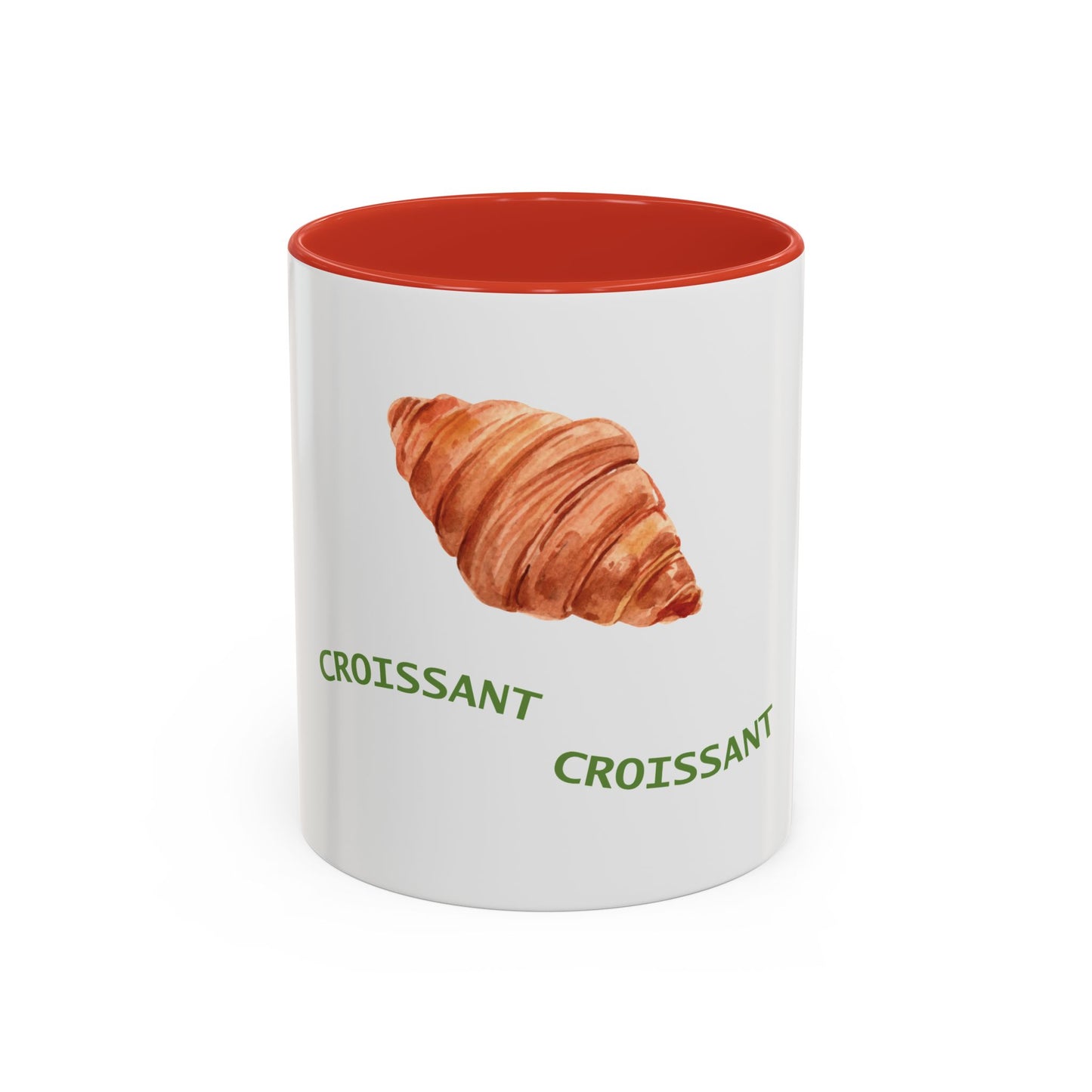 Croissant Mug — Cute Pastry Accent Ceramic Mug (11/15 oz)