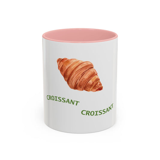 Croissant Mug — Cute Pastry Accent Ceramic Mug (11/15 oz)