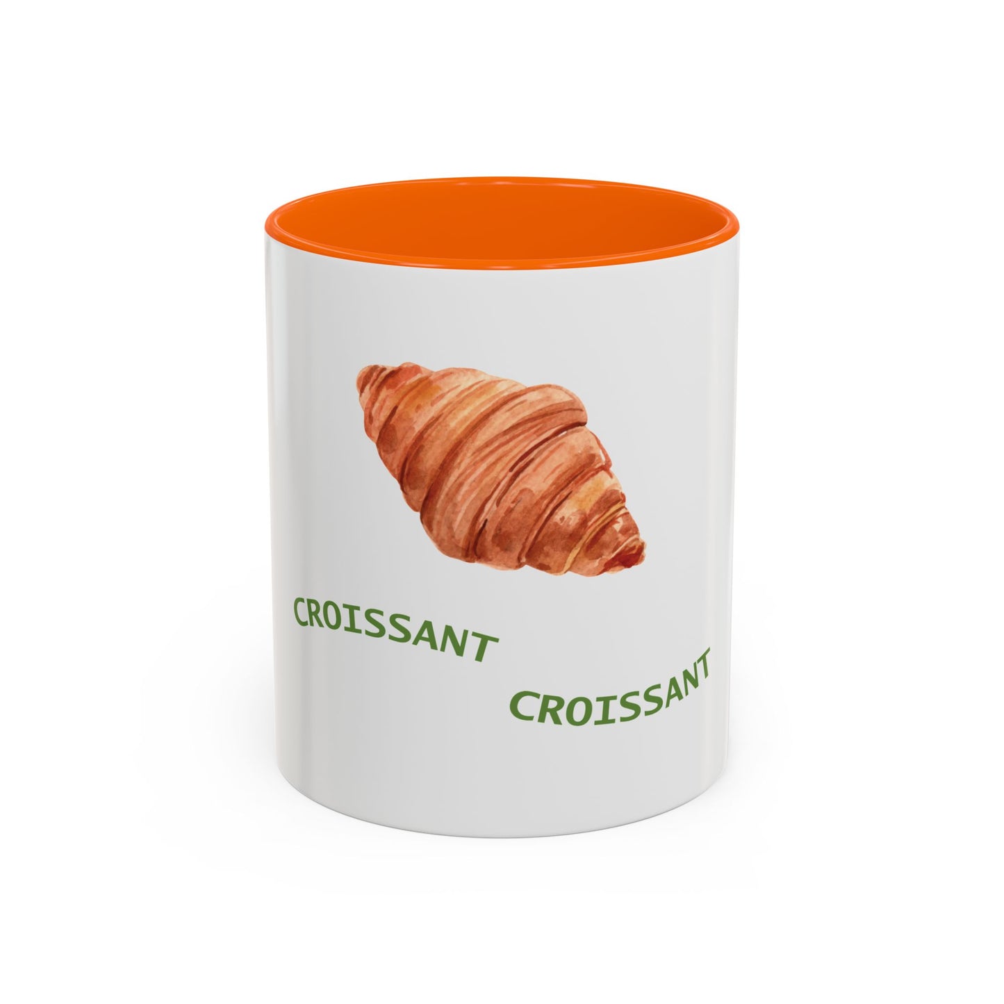Croissant Mug — Cute Pastry Accent Ceramic Mug (11/15 oz)